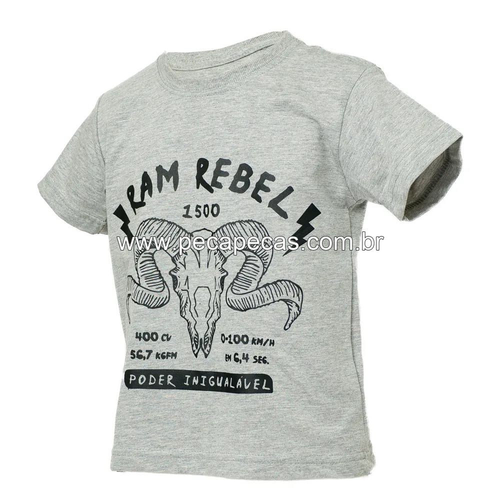 Camiseta infantil Ram Rebel Skull - Tam: 6